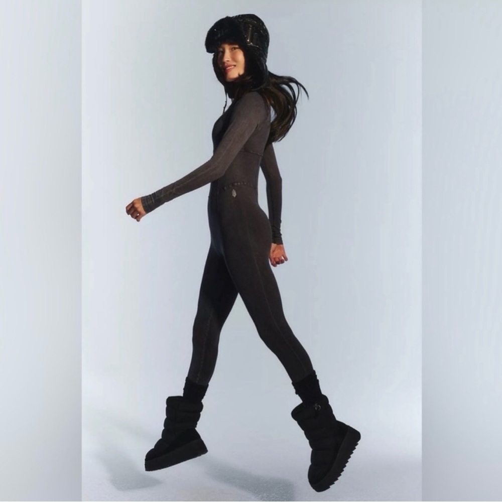 RARE! Free People Good Karma Corset Onesie🖤